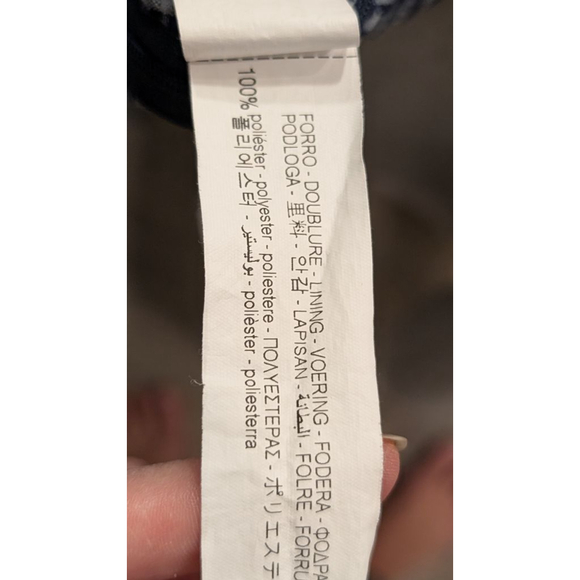 Women's ZARA Blue White Gingham Blouse S - Picture 9 of 9